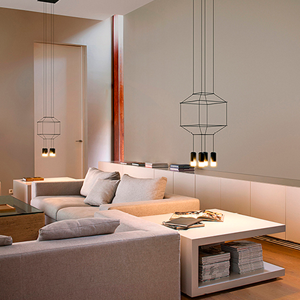 Подвесной светильник Vibia WIREFLOW 0312 BLACK картинка №1