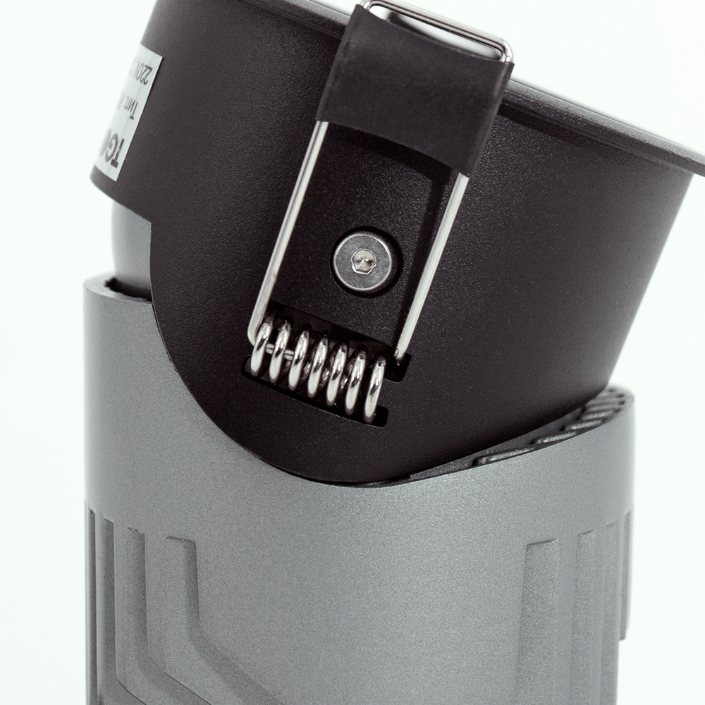 Встраиваемый светильник Wateo 12W 36° 3000K IP65 черный 200001 картинка №4