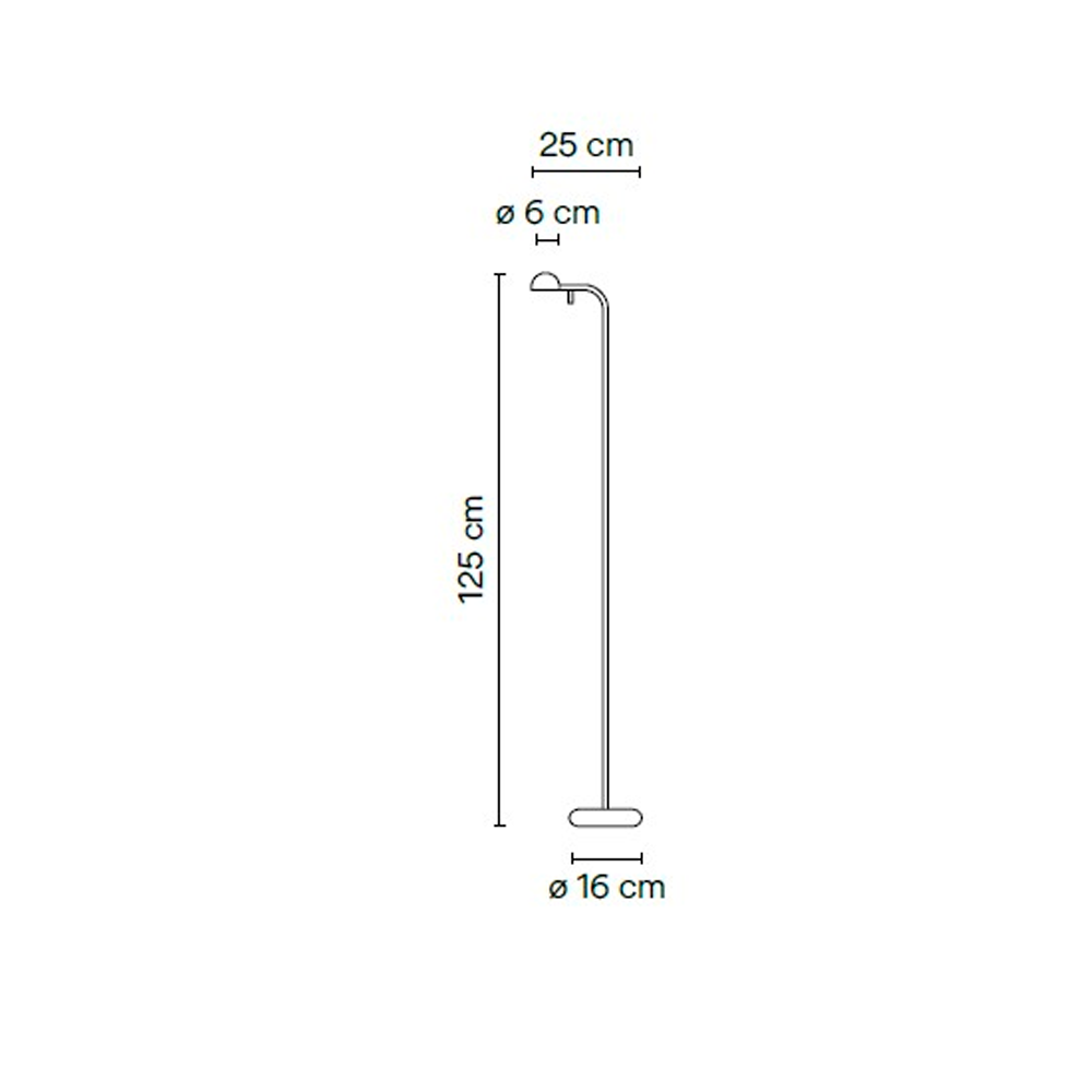 Торшер Vibia PIN 1660 BLACK картинка №5