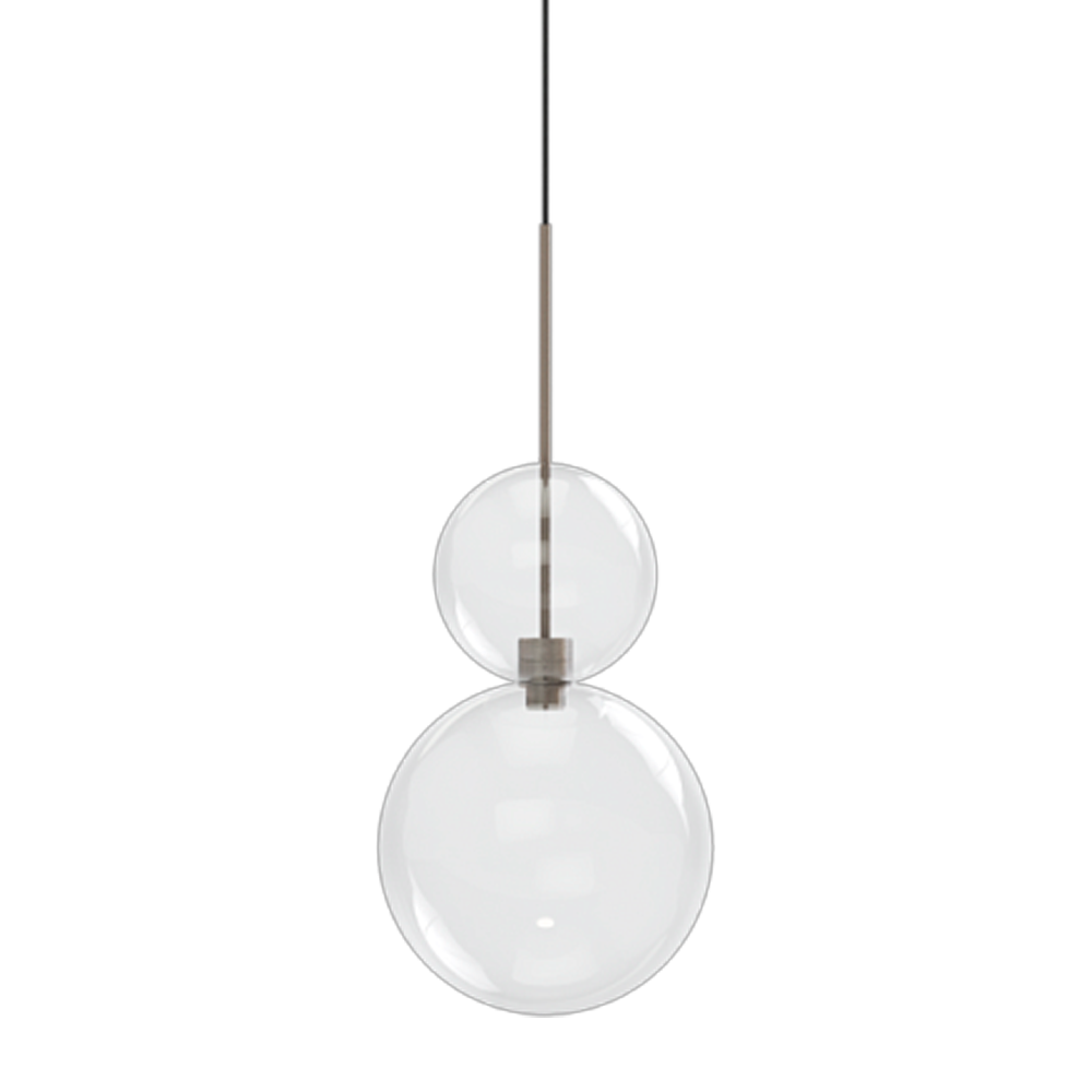 Подвесной светильник Karman OPIUM ALUMINIUM/TRANSPARENT