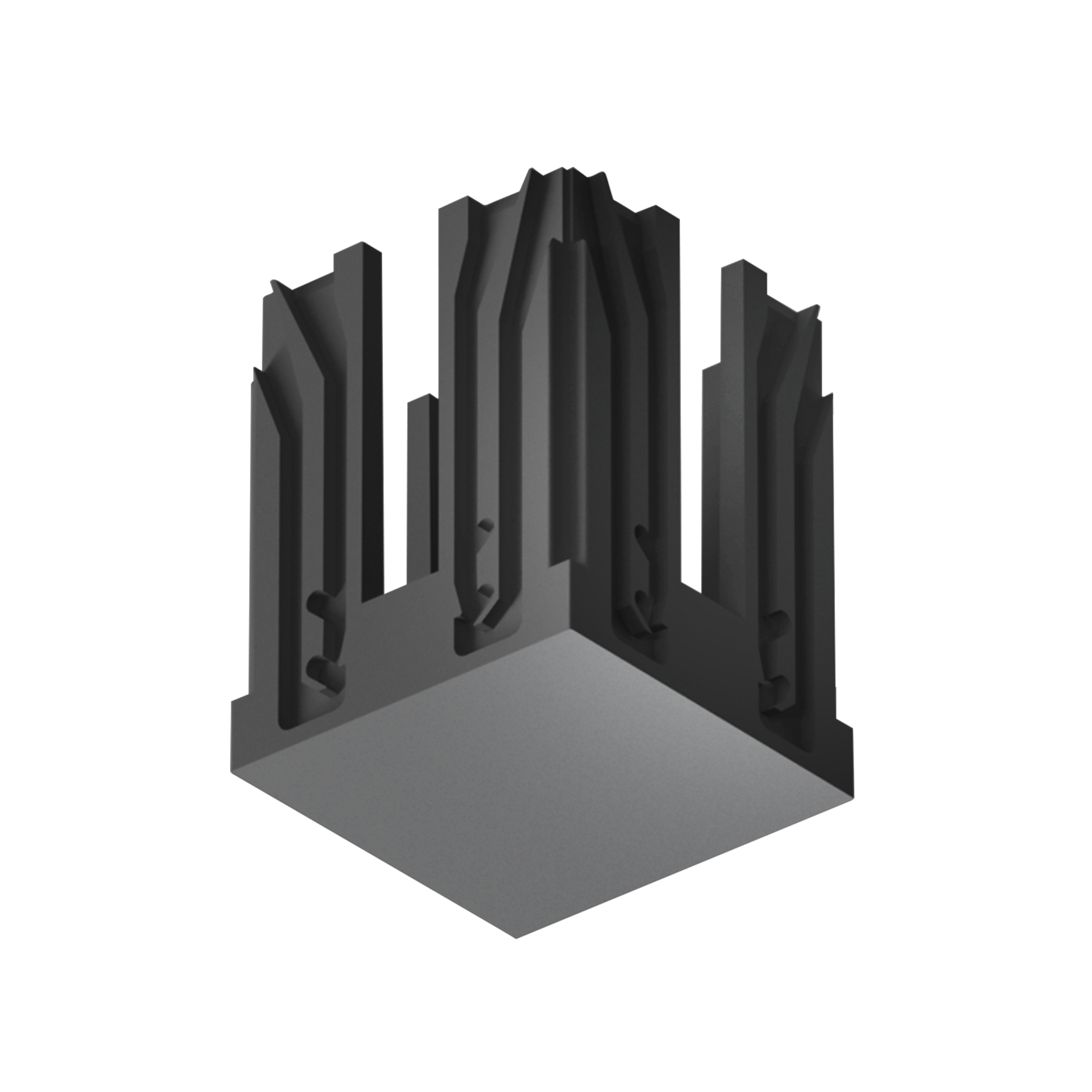 Заглушка декоративная для каркасов Blocker черная 850034