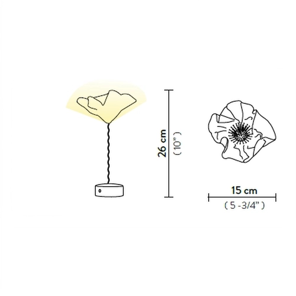 Настольная лампа Slamp LAFLEUR BATTERY картинка №5