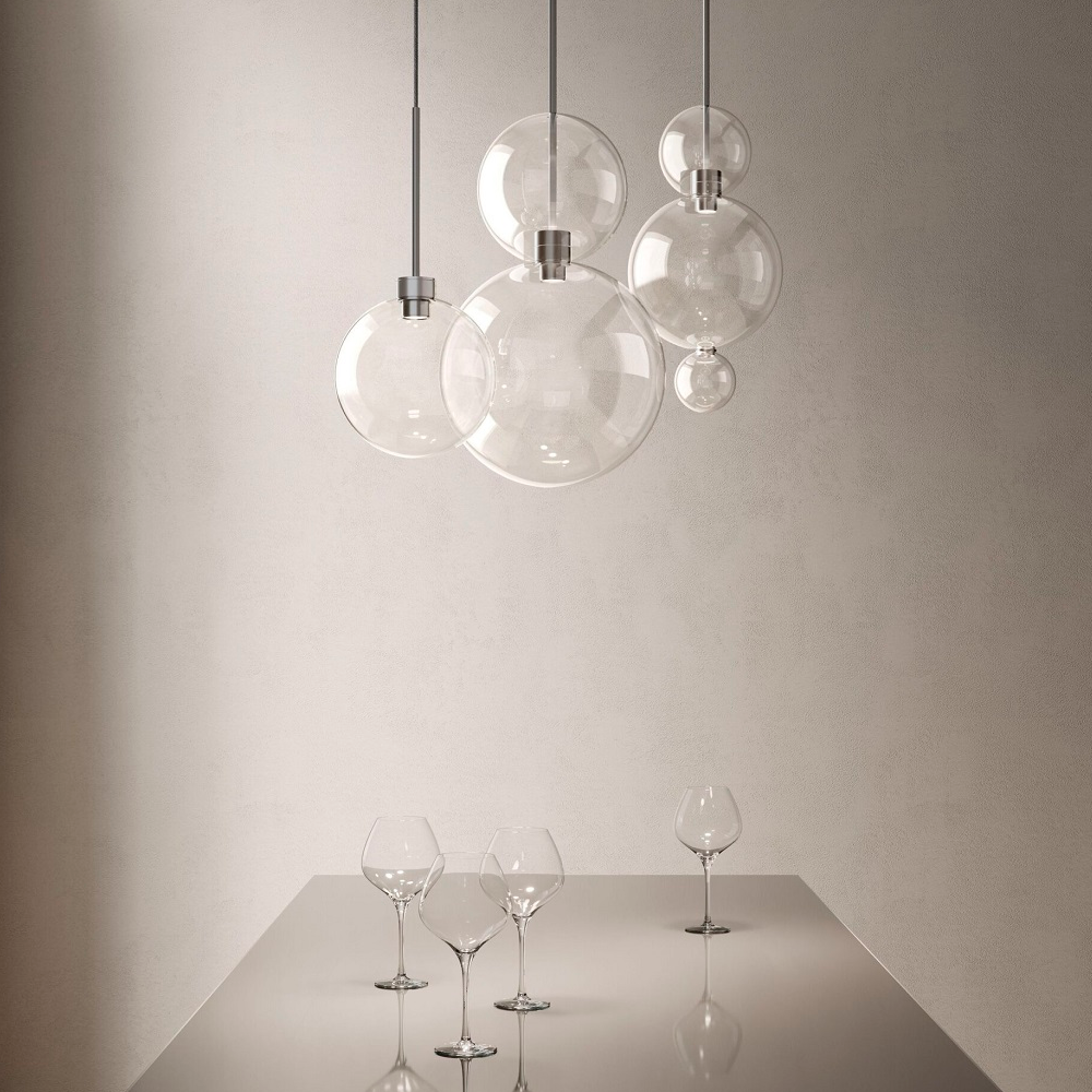 Подвесной светильник Karman OPIUM ALUMINIUM/TRANSPARENT картинка №2