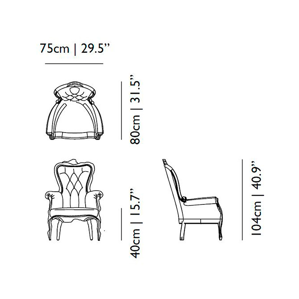 Кресло Moooi SMOKE картинка №5