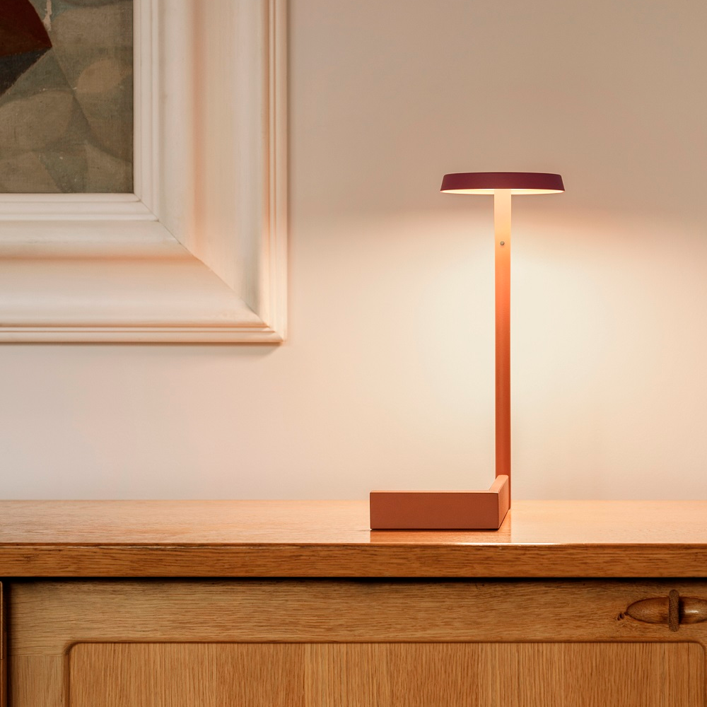 Настольная лампа Vibia FLAT 5970 TERRA RED картинка №1